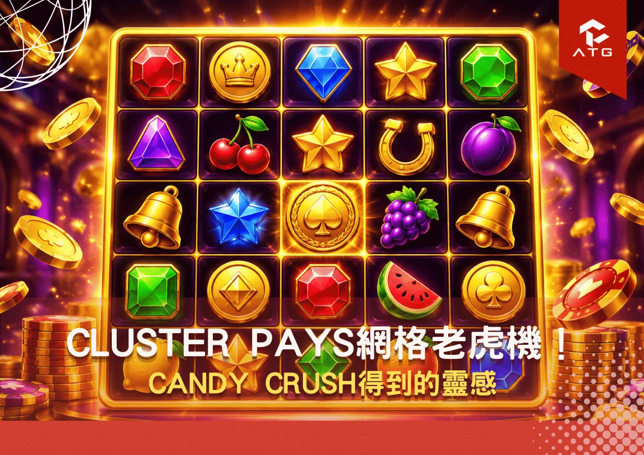 Cluster Pays網格老虎機!Candy Crush得到的靈感